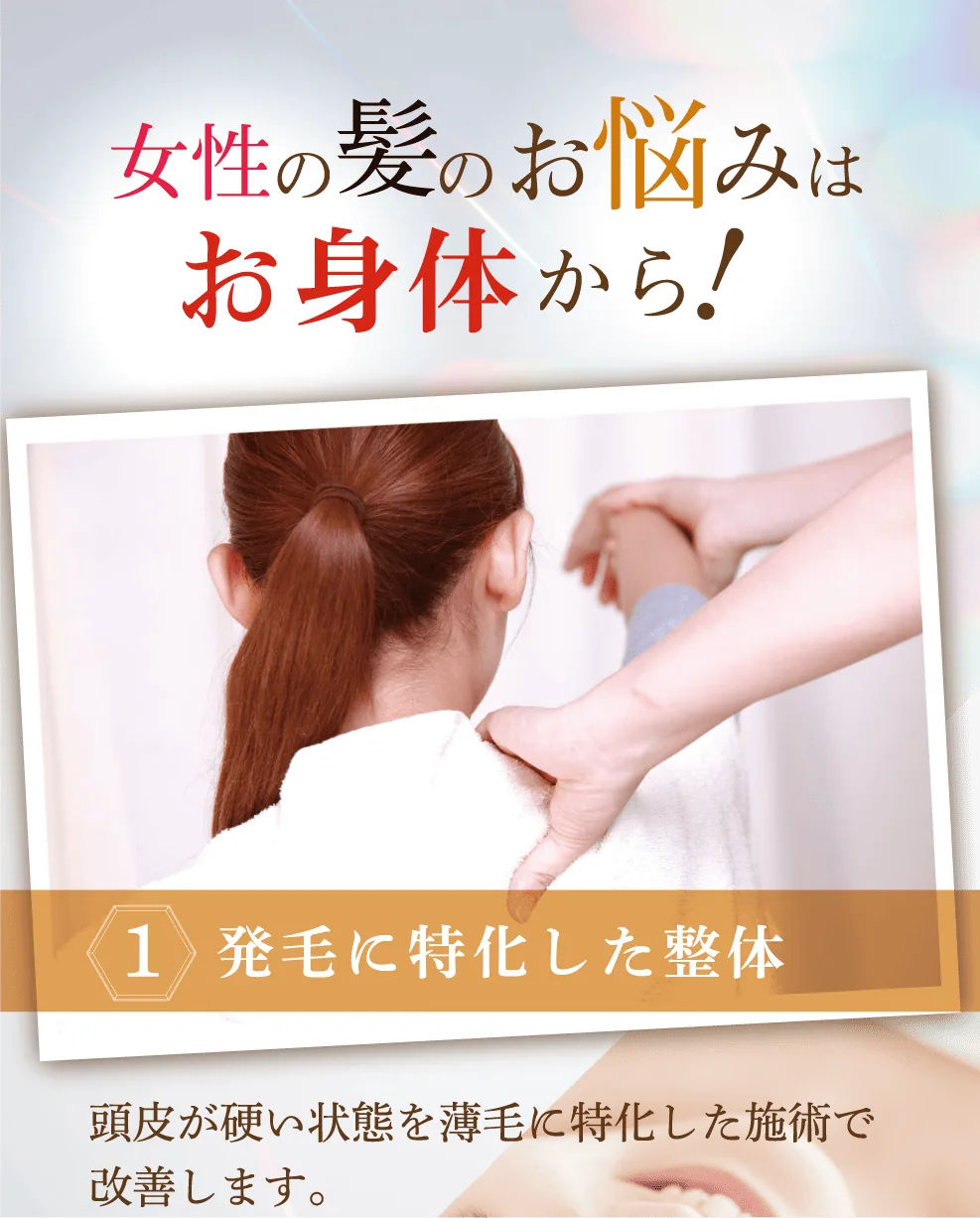 女性の髪のお悩みはお身体から！